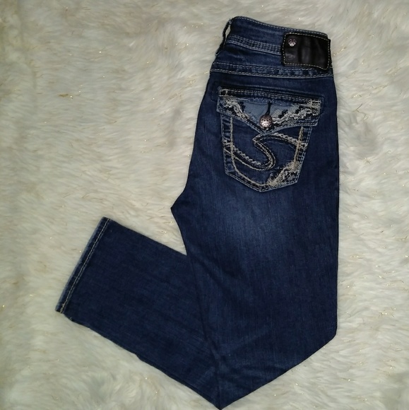 Silver Jeans Pants - Silver Suki High Capri Fluid Denim